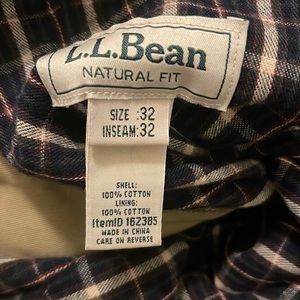 Brand New LL Bean fleece lined Chinos